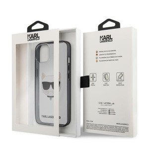 Оригинален твърд гръб KARL LAGERFELD Ikonik Choupette KLHCP13SHCHCK - iPhone 13 mini прозрачен - Img 8