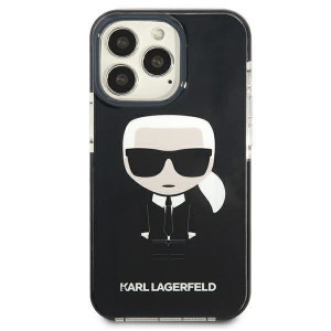 Оригинален твърд гръб KARL LAGERFELD Ikonik Karl KLHCP13LTPEIKK - iPhone 13 Pro черен - Img 3