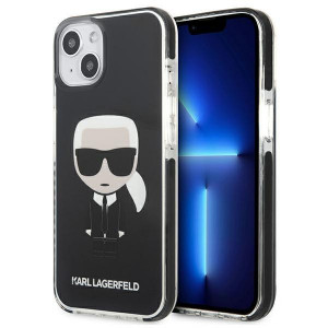 Оригинален твърд гръб KARL LAGERFELD Ikonik Karl KLHCP13STPEIKK - iPhone 13 mini черен - Img 1