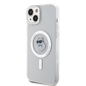Оригинален твърд гръб KARL LAGERFELD IML Choupette MagSafe - iPhone 15 Plus прозрачен - Img 2