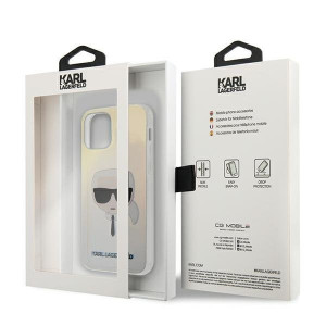 Оригинален твърд гръб KARL LAGERFELD Iridescent Karl's Head KLHCP12SPCKHML - iPhone 12 mini многоцветен - Img 5