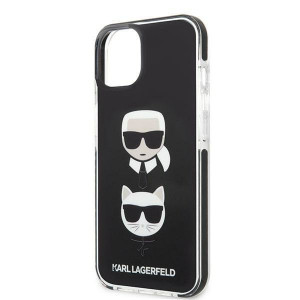 Оригинален твърд гръб KARL LAGERFELD Karl & Choupette Head KLHCP13MTPE2TK - iPhone 13 черен - Img 6