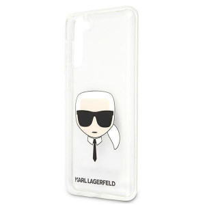 Оригинален твърд гръб KARL LAGERFELD Karl's Head KLHCS21MKTR - Samsung Galaxy S21+ 5G прозрачен - Img 6