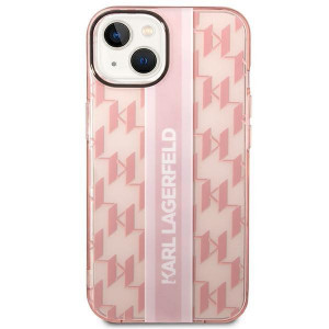 Оригинален твърд гръб KARL LAGERFELD Mono Vertical Stripe KLHCP14MHKLSPCP - iPhone 14 Plus розов - Img 3
