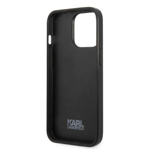 Оригинален твърд гръб KARL LAGERFELD Monogram Ikonik Patch KLHCP13LPMNIKPI - iPhone 13 Pro червен - Img 7