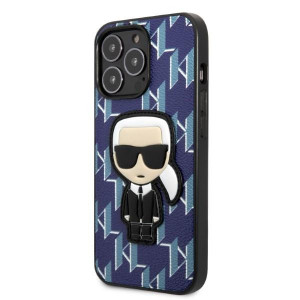 Оригинален твърд гръб KARL LAGERFELD Monogram Ikonik Patch KLHCP13XPMNIKBL - iPhone 13 Pro Max син - Img 2