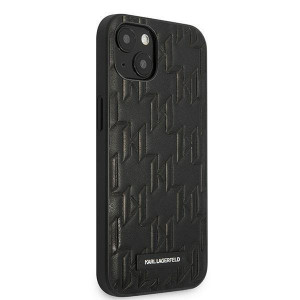 Оригинален твърд гръб KARL LAGERFELD Monogram Plaque KLHCP13SMNMP1K - iPhone 13 mini черен - Img 3