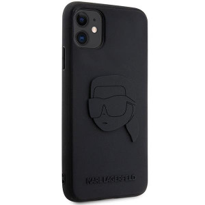 Оригинален твърд гръб KARL LAGERFELD Rubber Karl Head 3D KLHCN613DRKNK - iPhone 11 черен - Img 4