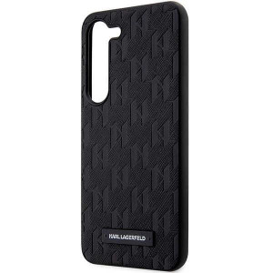 Оригинален твърд гръб KARL LAGERFELD Saffiano Mono Metal Logo KLHCS23SSAKLHPK - Samsung Galaxy S23 черен - Img 6