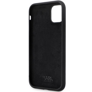 Оригинален твърд гръб KARL LAGERFELD Silicone C Metal Pin KLHCN61SMHCNPK - iPhone 11черен - Img 7