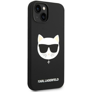 Оригинален твърд гръб KARL LAGERFELD Silicone Choupette Head KLHMP14MSLCHBK MagSafe - iPhone 14 Plus черен - Img 4