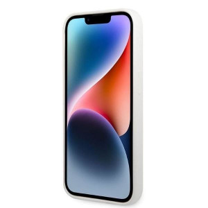 Оригинален твърд гръб KARL LAGERFELD Silicone Ikonik KLHCP14LSNIKBCH - iPhone 14 Pro бял - Img 5