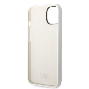 Оригинален твърд гръб KARL LAGERFELD Silicone Ikonik KLHCP14MSNIKBCH - iPhone 14 Plus бял - Img 7