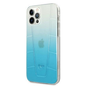 Оригинален твърд гръб MERCEDES Clear MEHCP12LCLGBL - iPhone 12 Pro Max син - Img 2