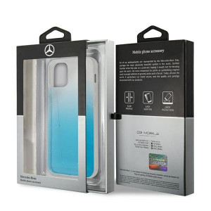 Оригинален твърд гръб MERCEDES Clear MEHCP12MCLGBL - iPhone 12 / 12 Pro син - Img 7