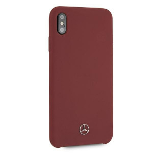 Оригинален твърд гръб MERCEDES Silicone MEHCI65sILRE - iPhone XS Max червен - Img 5