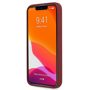 Оригинален твърд гръб MERCEDES Silicone MEHCP13LSILRE - iPhone 13 Pro червен - Img 5
