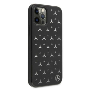 Оригинален твърд гръб MERCEDES Stars MEHCP12MESPBK - iPhone 12 / 12 Pro сребрист - Img 4