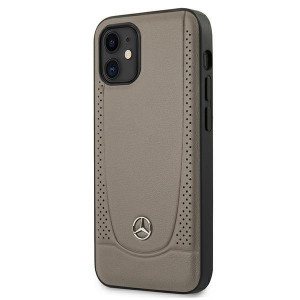 Оригинален твърд гръб MERCEDES Urban MEHCP12SARMBR - iPhone 12 mini кафяв - Img 2