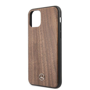 Оригинален твърд гръб MERCEDES Wood MEHCN65VWOLB - iPhone 11 Pro Max кафяв - Img 7