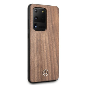 Оригинален твърд гръб MERCEDES Wood MEHCS69VWOLB - Samsung Galaxy S20 Ultra / S20 Ultra 5G кафяв - Img 5