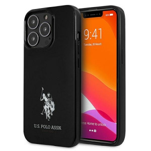Оригинален твърд гръб US POLO Horses Logo USHCP13XUMHK - iPhone 13 Pro Max черен - Img 1