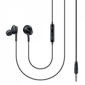 Оригинални слушалки с кабел SAMSUNG жак 3.5mm EO-IA500BBEGWW черни - Img 1