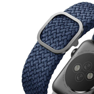 Плетена каишка UNIQ Aspen - Apple Watch 40mm SE / 40mm Series 6 / 40mm Series 5 / 40mm Series 4 / 38mm Series 3 / 38mm Series 2 / 38mm (1st gen) oxford blue - Img 5