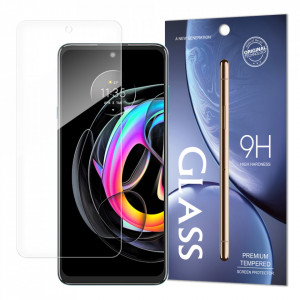 Плосък закален стъклен протектор 9H WOZINSKY - Motorola edge 20 lite - Img 1