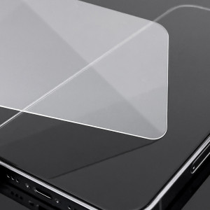 Плосък закален стъклен протектор 9H WOZINSKY - Xiaomi Poco C65 / Redmi 13C с черна рамка - Img 3
