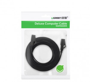 Плосък интернет кабел UGREENRJ45 cat.7 STP LAN 10 Gb/s 10m черен (NW106 11265) - Img 5