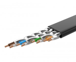 Плосък интернет кабел UGREENRJ45 cat.7 STP LAN 10 Gb/s 10m черен (NW106 11265) - Img 12