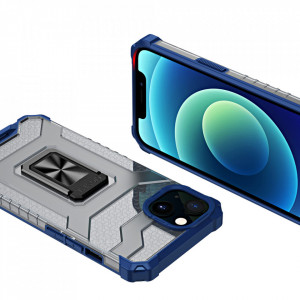 Подсилен гръб със стойка Crystal Ring - iPhone 13 mini син - Img 5