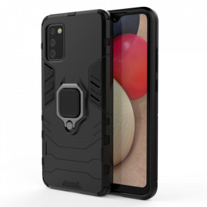 Подсилен гръб с магнитна стойка Ring Armor - Samsung Galaxy A03s черен - Img 9