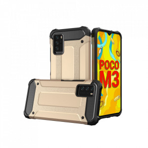Подсилен гръб Hybrid Armor - Xiaomi Redmi Note 10 5G / Poco M3 Pro / M3 Pro 5G златист - Img 1