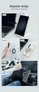 Подсилен гръб NILLKIN Nature Pro MagSafe - Samsung Galaxy S24 Ultra бял - Img 8