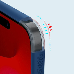 Подсилен гръб NILLKIN Super Frosted Shield Pro - iPhone 15 Plus син - Img 7
