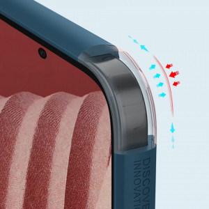 Подсилен гръб NILLKIN Super Frosted Shield Pro - Samsung Galaxy A73 5G син - Img 9