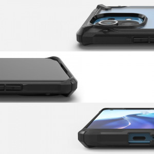 Подсилен гръб RINGKE Fusion X със силиконов бъмпер - Xiaomi Mi 11 черен камуфлаж - Img 2
