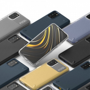 Подсилен гръб RINGKE Onyx - Xiaomi Poco M3 / Redmi 9T тъмносин - Img 5