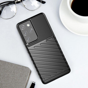 Подсилен гръб Thunder - Samsung Galaxy S22 Ultra черен - Img 10