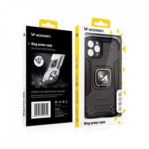 Подсилен гръб WOZINSKY Ring Armor със стойка - iPhone 13 mini син - Img 8