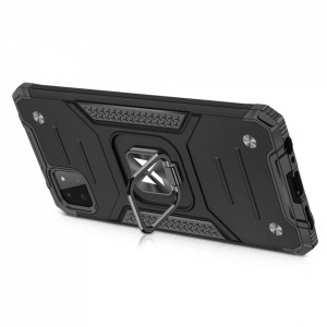 Подсилен гръб WOZINSKY Ring Armor със стойка - Samsung Galaxy A22 silver - Img 4