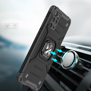 Подсилен гръб WOZINSKY Ring Armor със стойка - Samsung Galaxy S20+ / S20+ 5G розов - Img 6