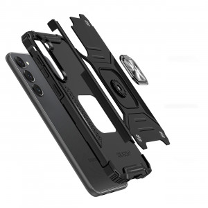 Подсилен гръб WOZINSKY Ring Armor със стойка - Samsung Galaxy S23+ черен - Img 19