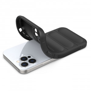 Подсилен гъвкав гръб Magic Shield - iPhone 12 Pro Max тъмносин - Img 7