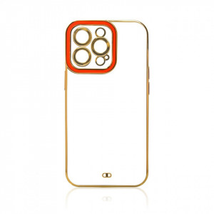 Прозрачен гръб с гел рамка Fashion - iPhone 12 Pro червен - Img 3