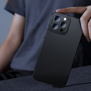 Прозрачен гръб с рамка BASEUS Glitter - iPhone 13 Pro Max черен - Img 14