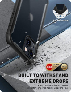 Прозрачен калъф 360° с черна рамка SUPCASE Iblsn Ares - iPhone 14 Plus - Img 5