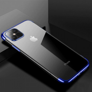 Прозрачен силиконов гръб с цветен кант Clear Color - Xiaomi Redmi Note 11 Pro / 11 Pro 5G / 11E Pro 5G син - Img 9